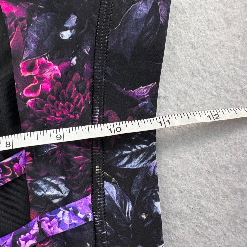 Lululemon Energy Bra Purple Bloom Floral Print Women's Size 6 Active Performance